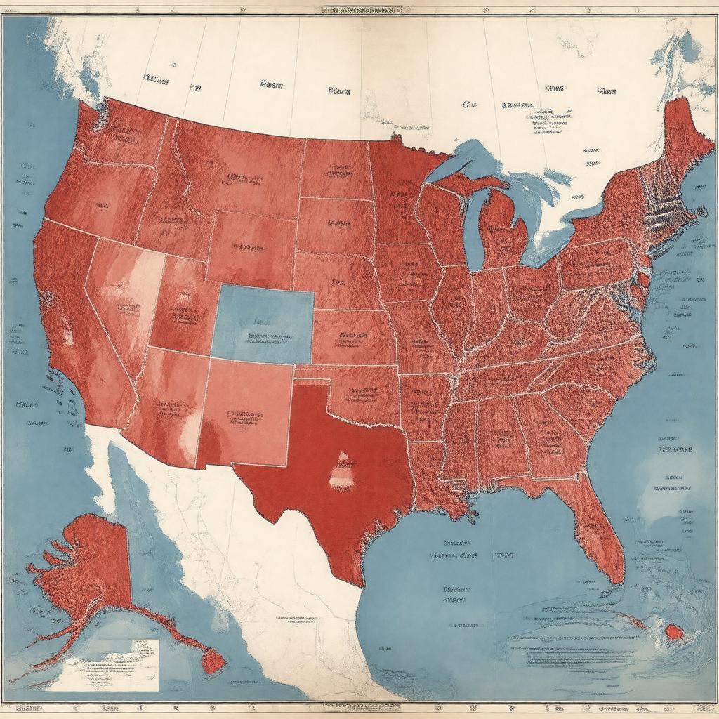 AI-created image of 1928 United States presidential election