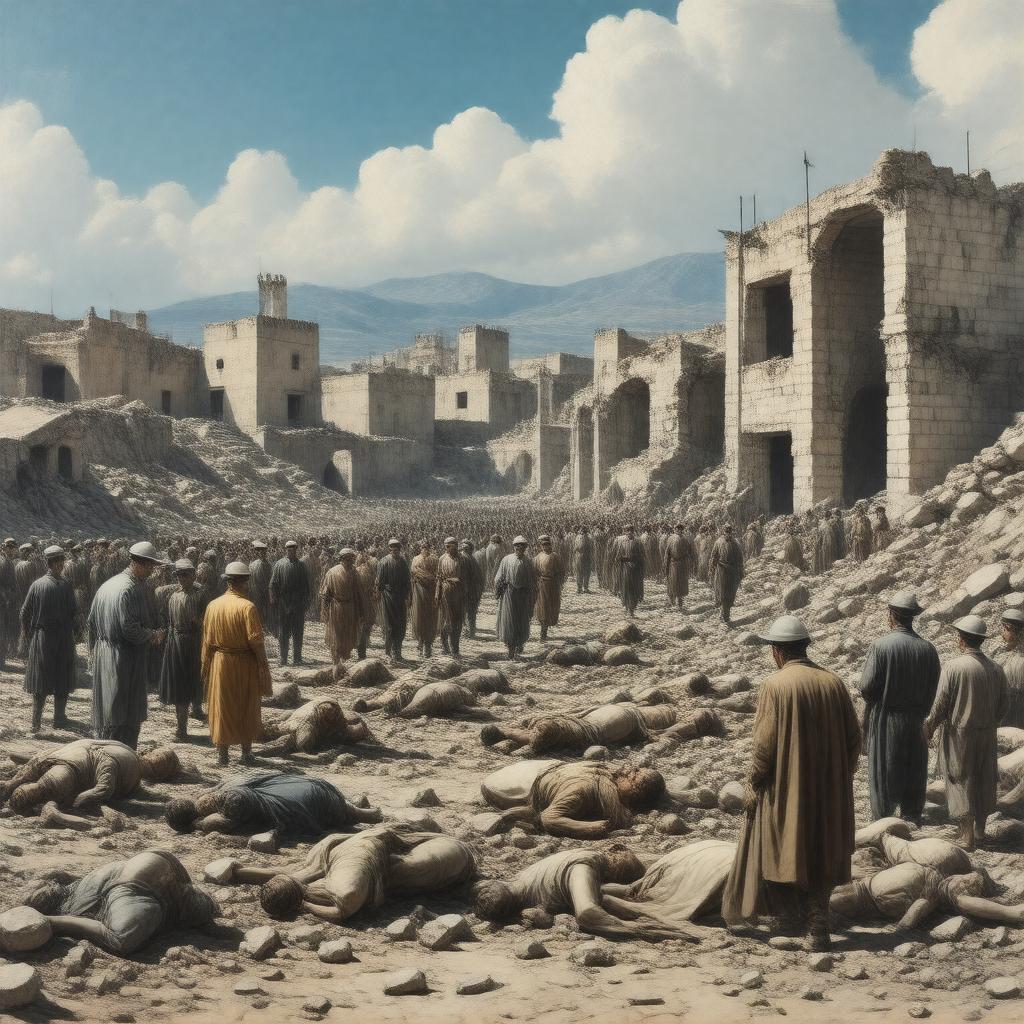 Click to view larger image AI-created image of 1929 Hebron massacre