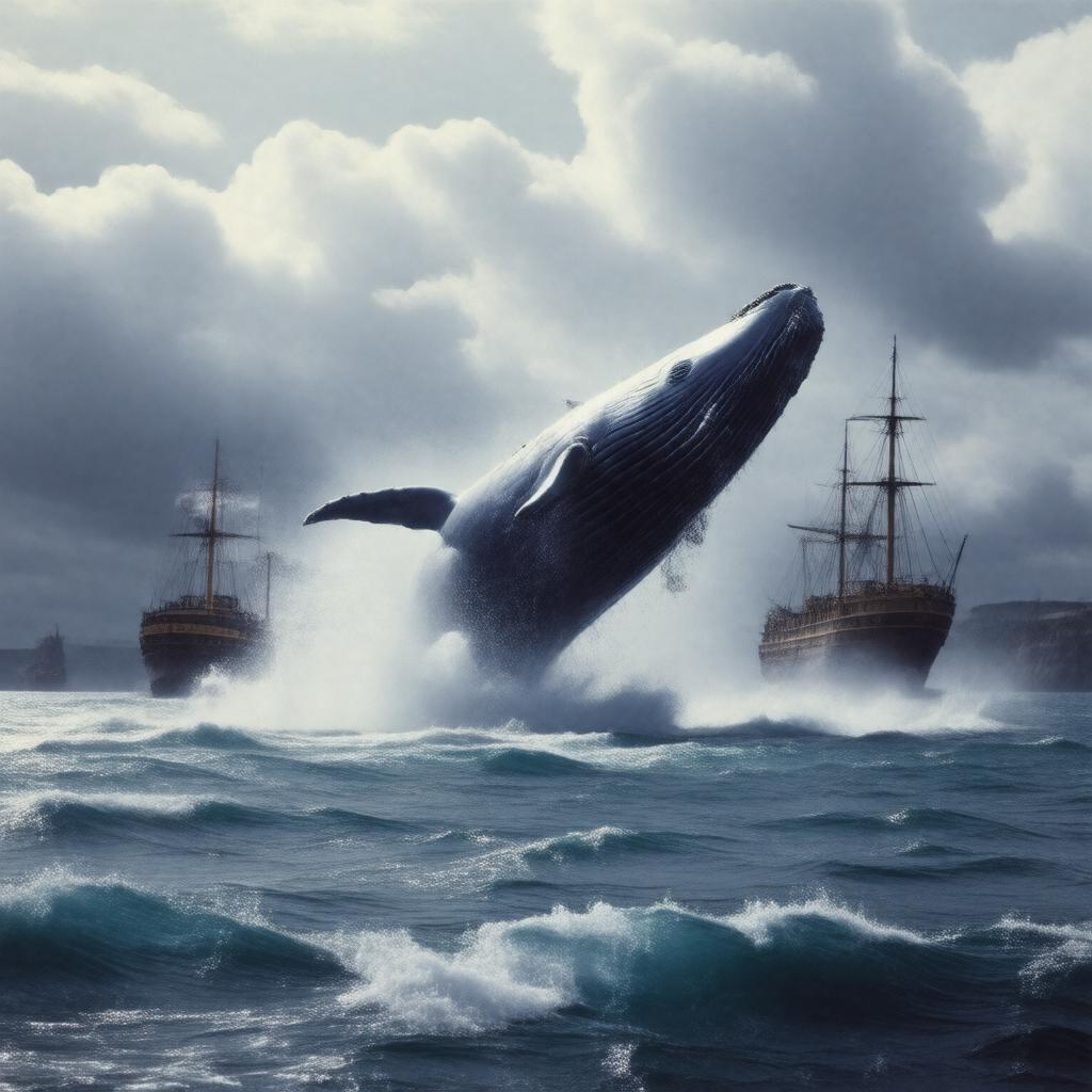 AI-created image of 1930 film Moby Dick