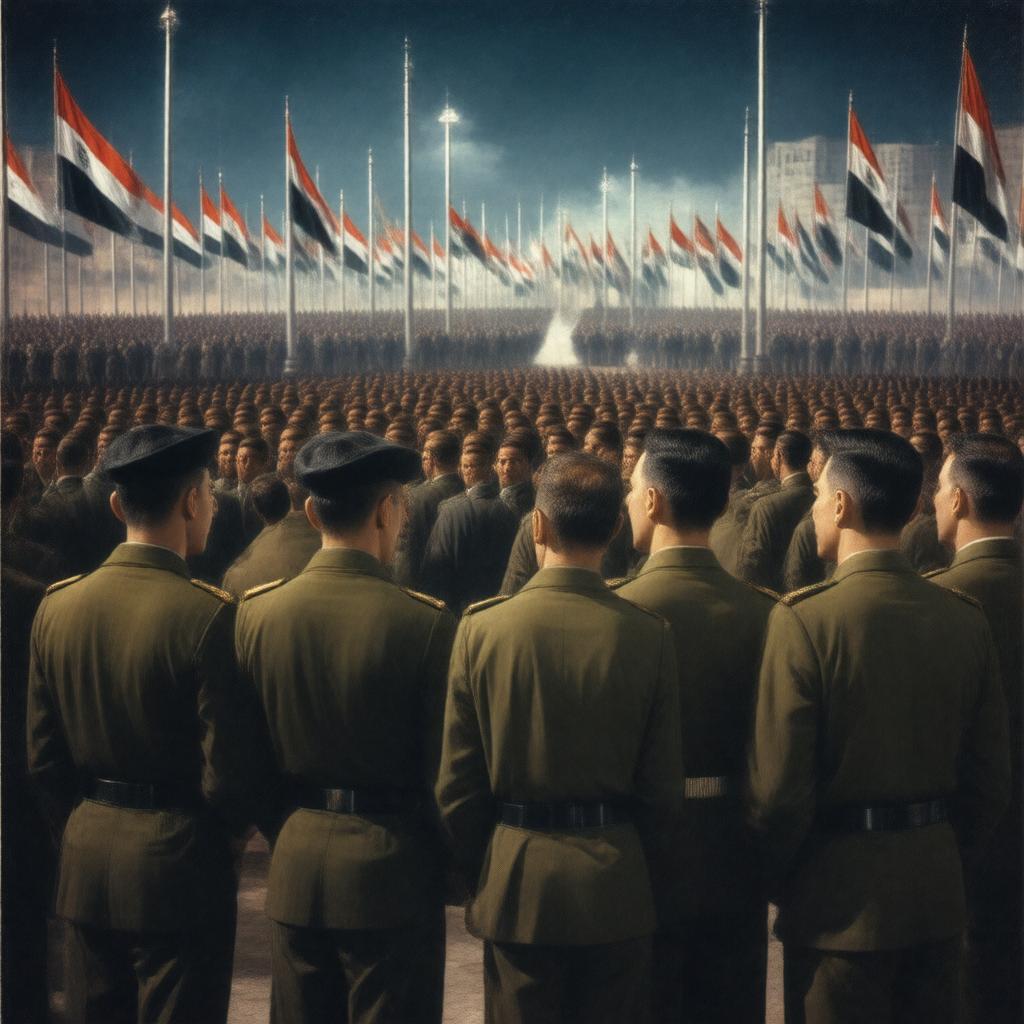 AI-created image of 1952 Egyptian Revolution