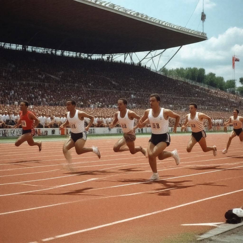 AI-created image of 1952 Summer Olympics 1500m
