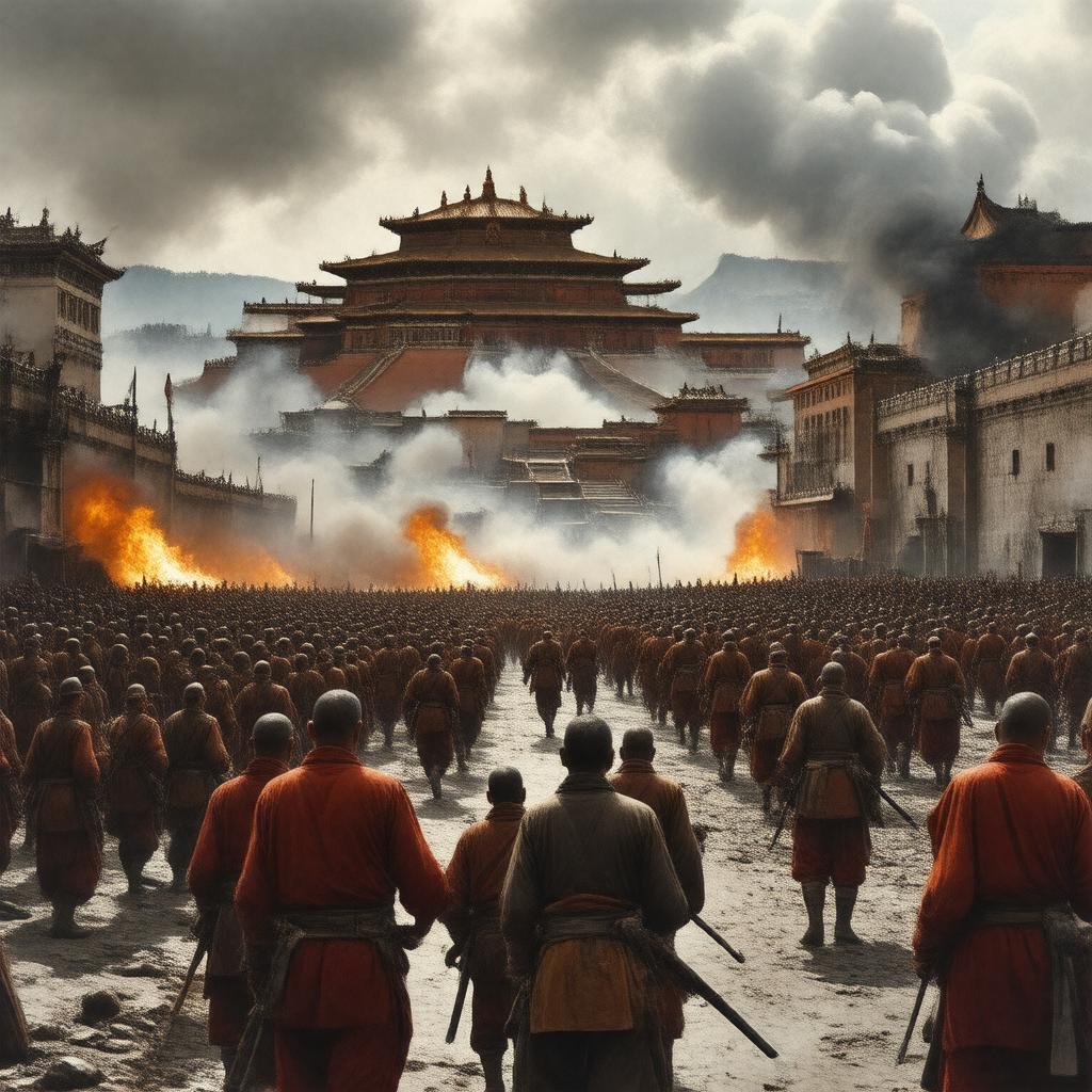 AI-created image of 1959 Tibetan uprising