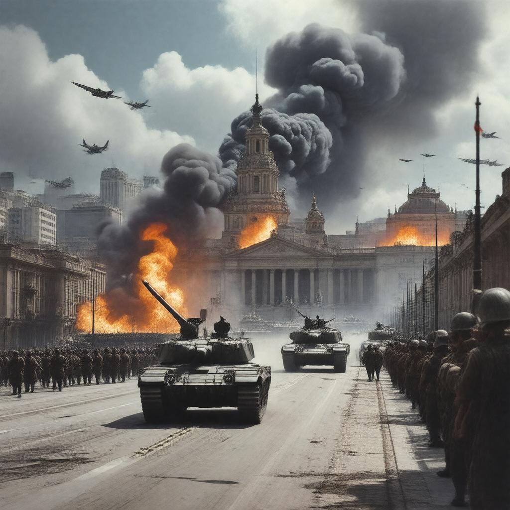 AI-created image of 1973 Chilean coup d'état