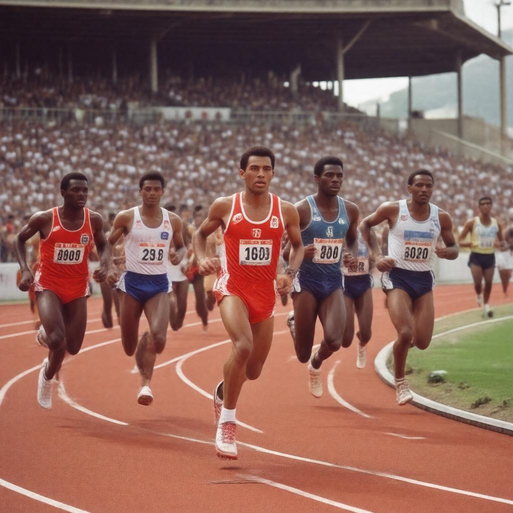 AI-created image of 1982 European Championships, 1500 metres