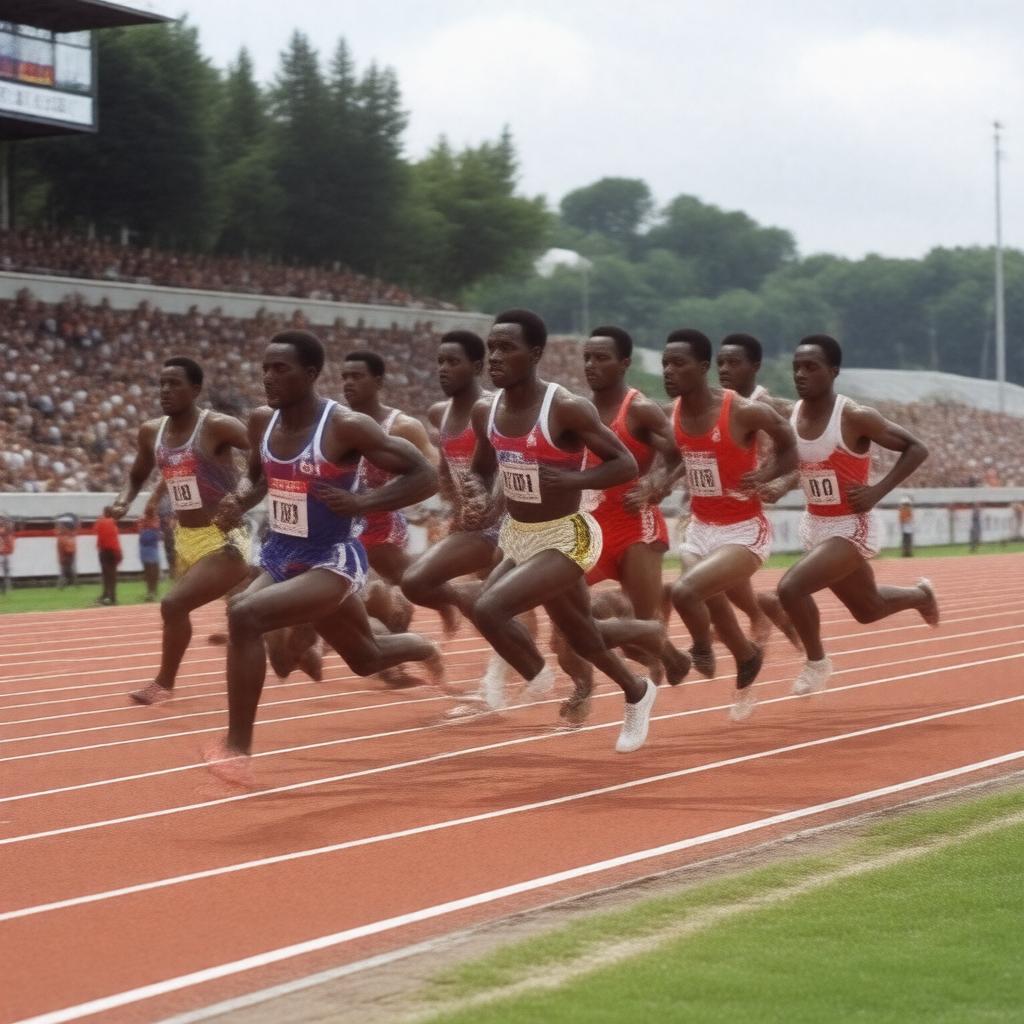 AI-created image of 1983 World Championships, 1500 metres