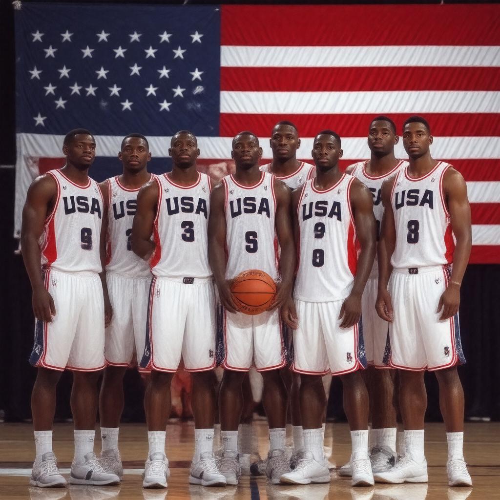 AI-created image of 1992 Dream Team
