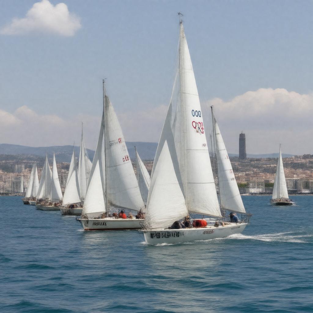 AI-created image of 1992 Summer Olympics (sailing events)