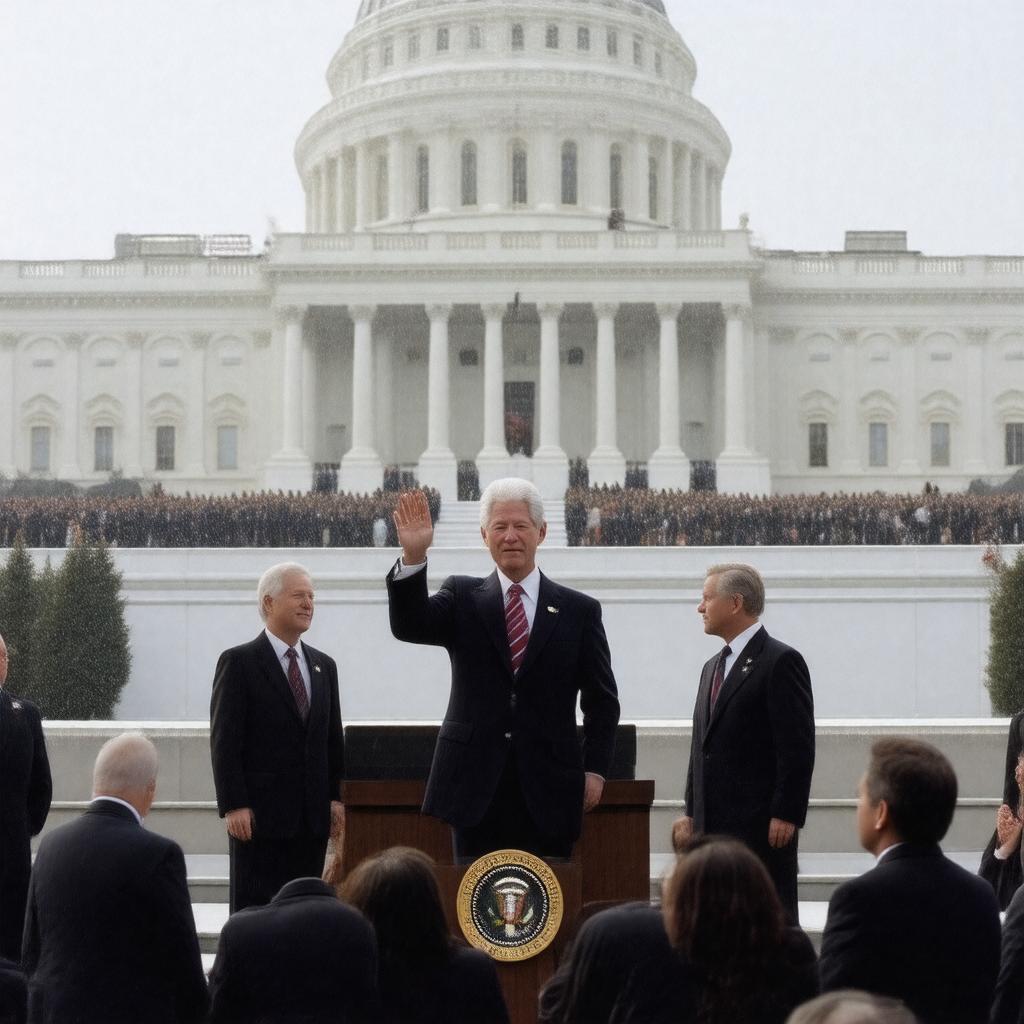 AI-created image of 1993 U.S. presidential inauguration
