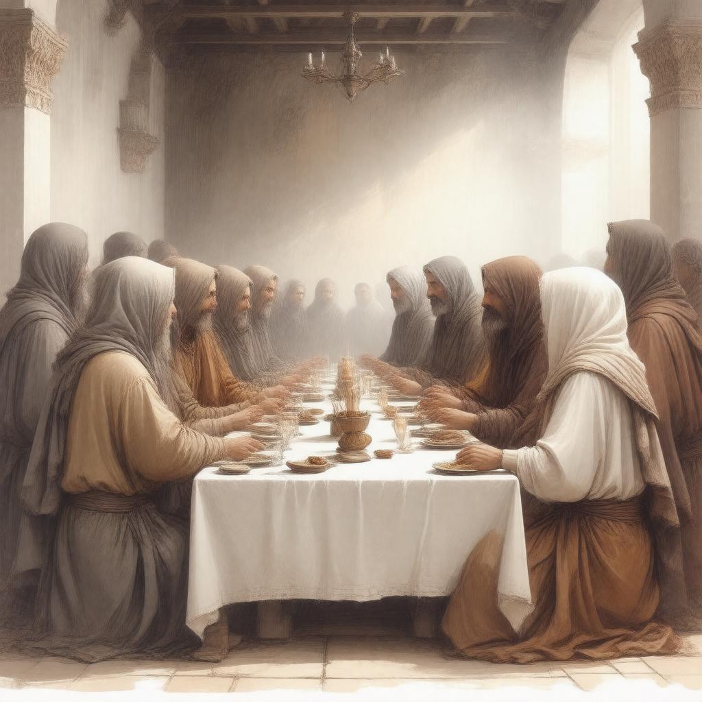 Click to view larger image AI-created image of 1 Corinthians 11