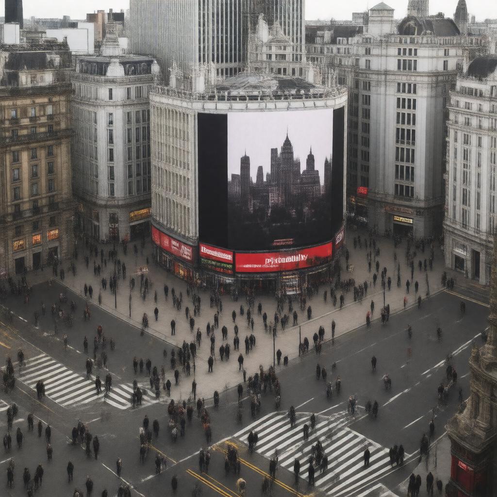 Click to view larger image AI-created image of 1 Piccadilly Circus, London W1J 0DA, UK