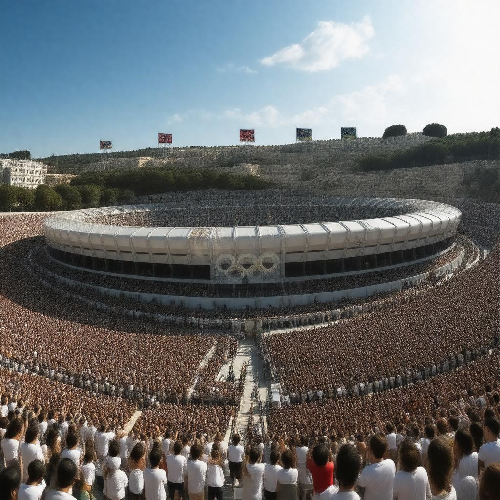 AI-created image of 2004 Athens Olympics