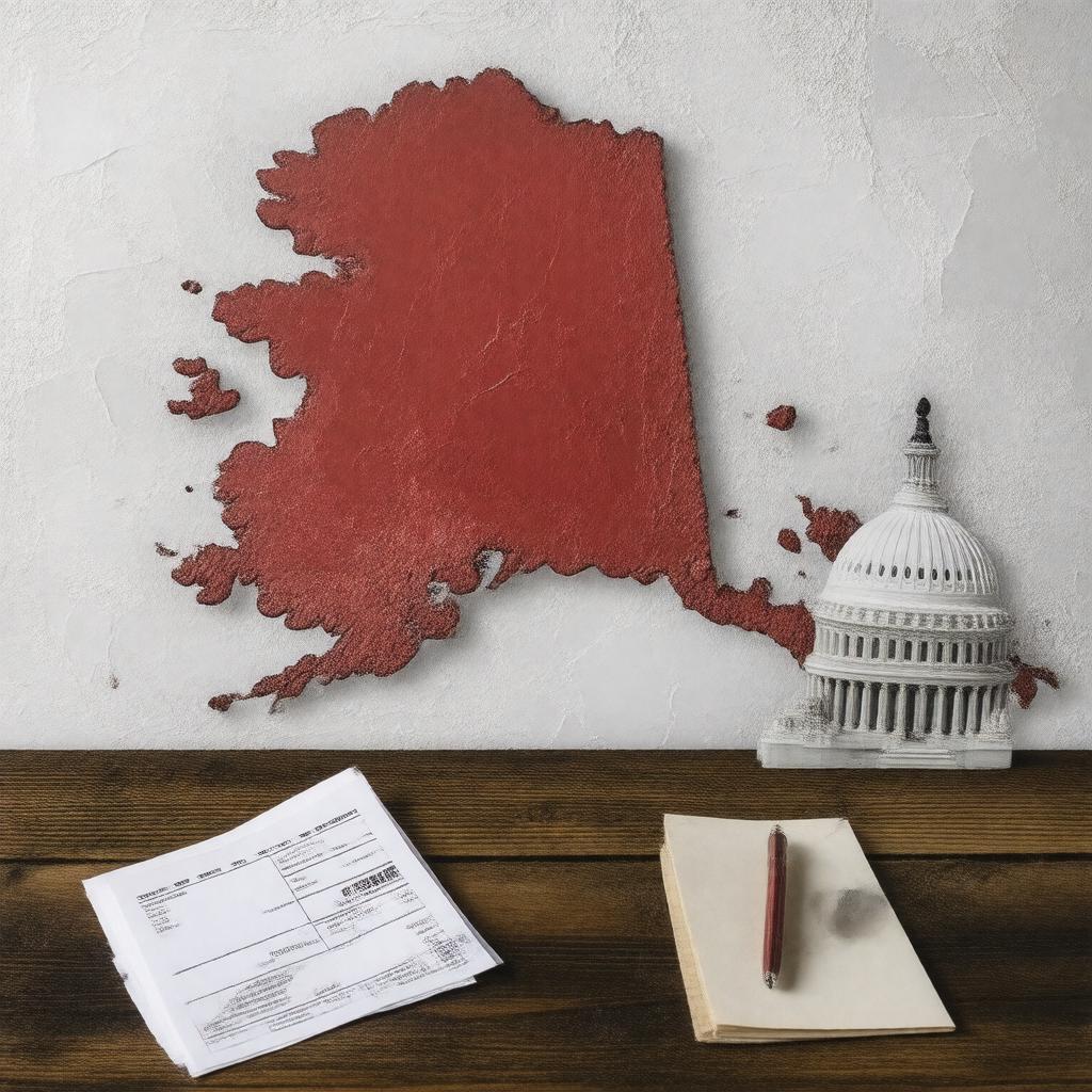 AI-created image of 2004 United States Senate election in Alaska