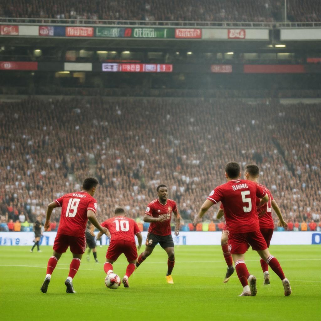 AI-created image of 2005 Liverpool vs AC Milan