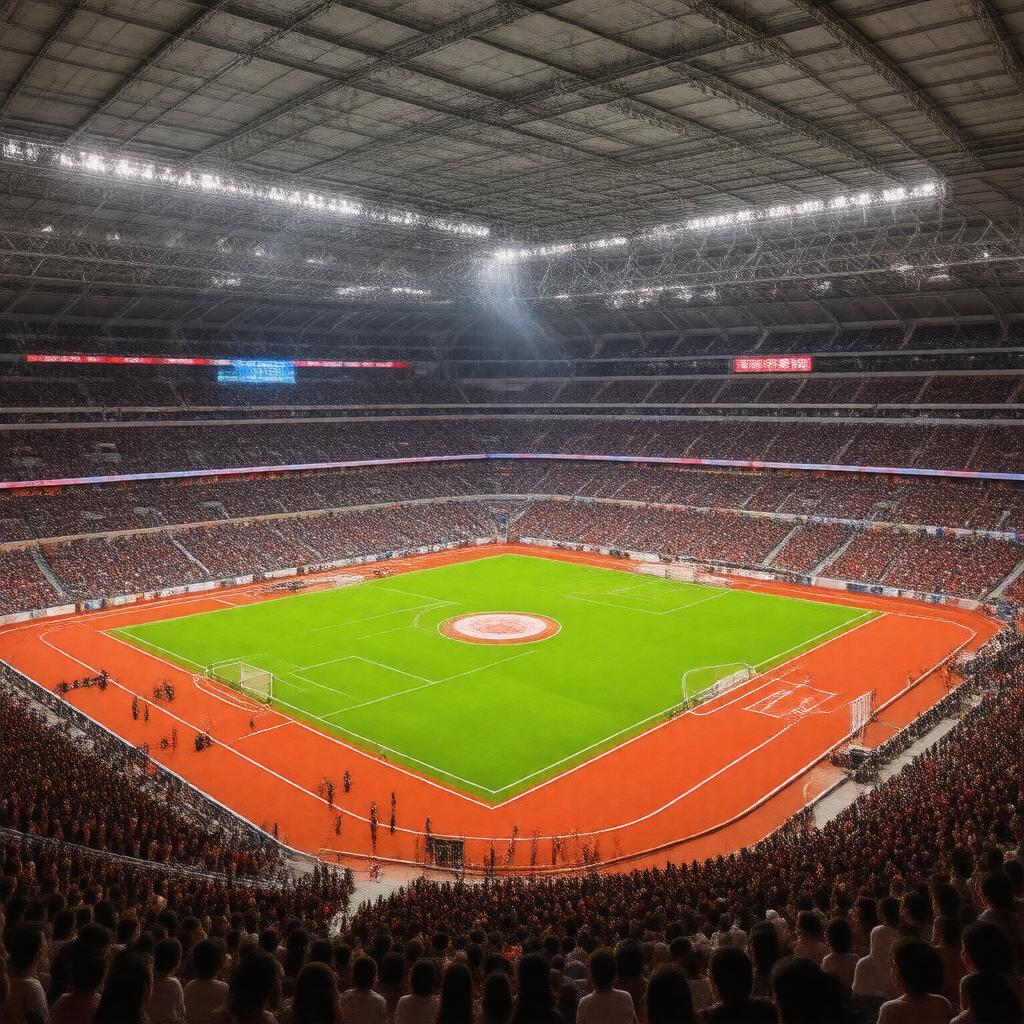 AI-created image of 2008 Olympic football