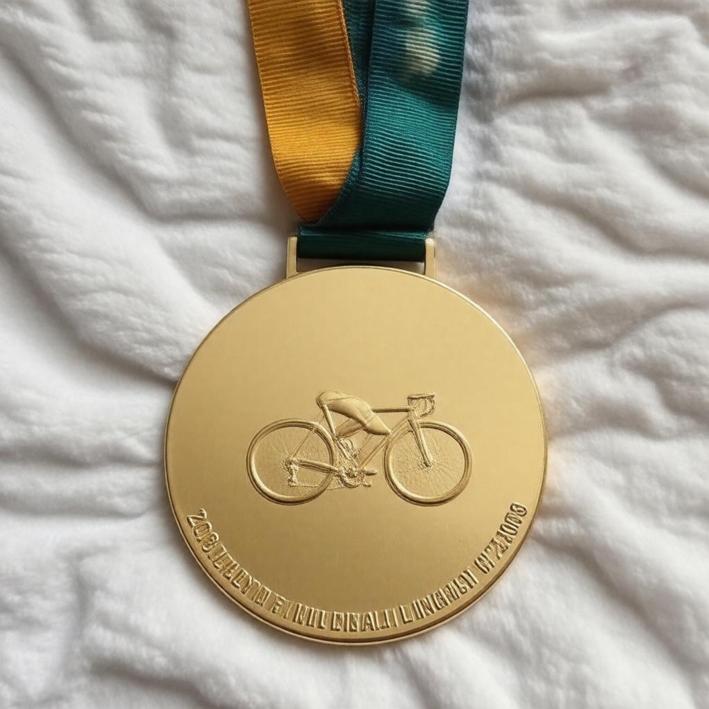 AI-created image of 2008 Olympic gold medal (individual pursuit)