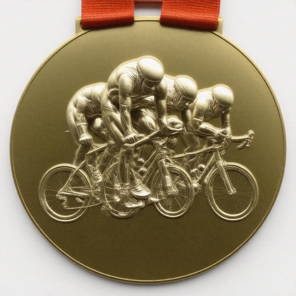 AI-created image of 2008 Olympic gold medal (team pursuit)