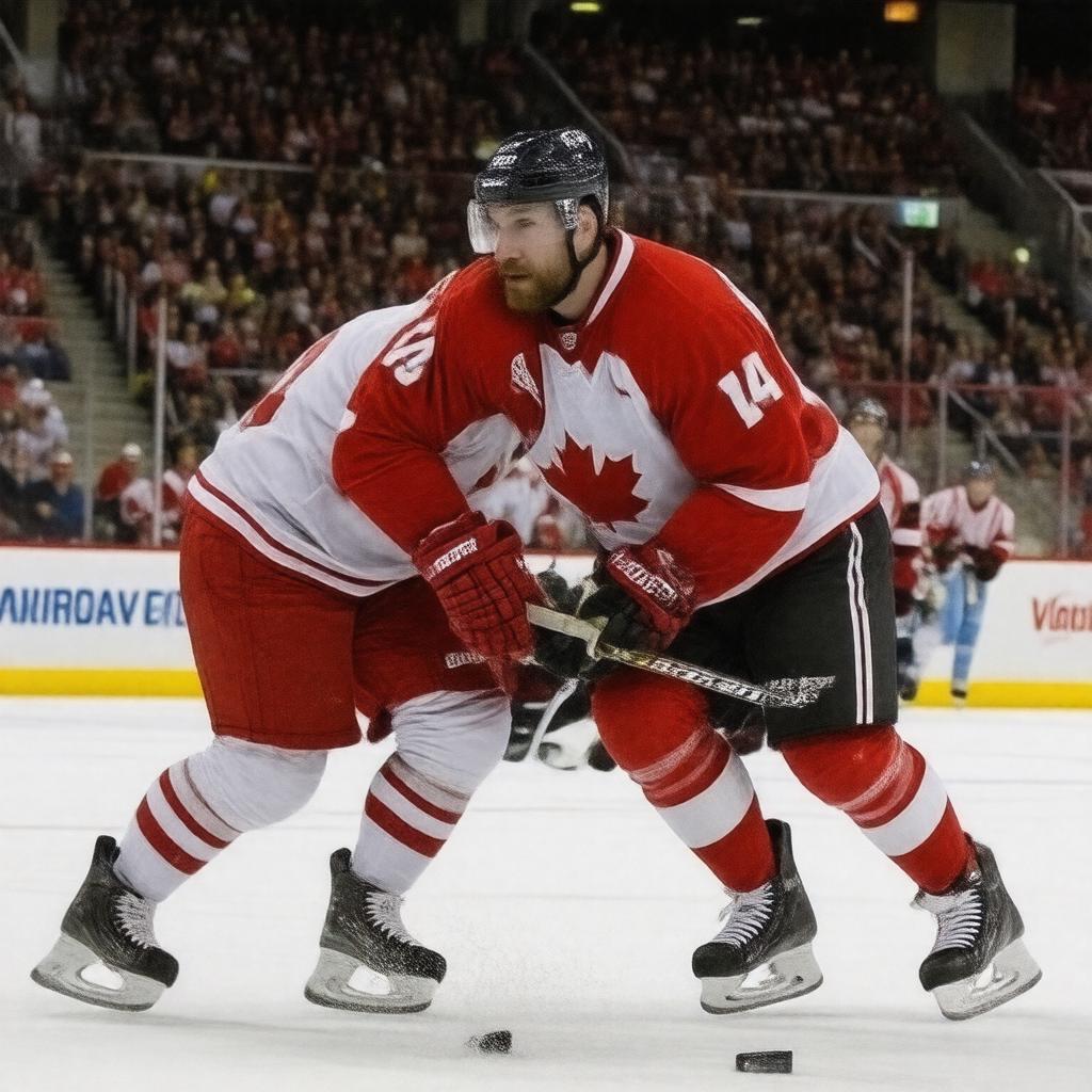 AI-created image of 2010 Winter Olympics gold medal game