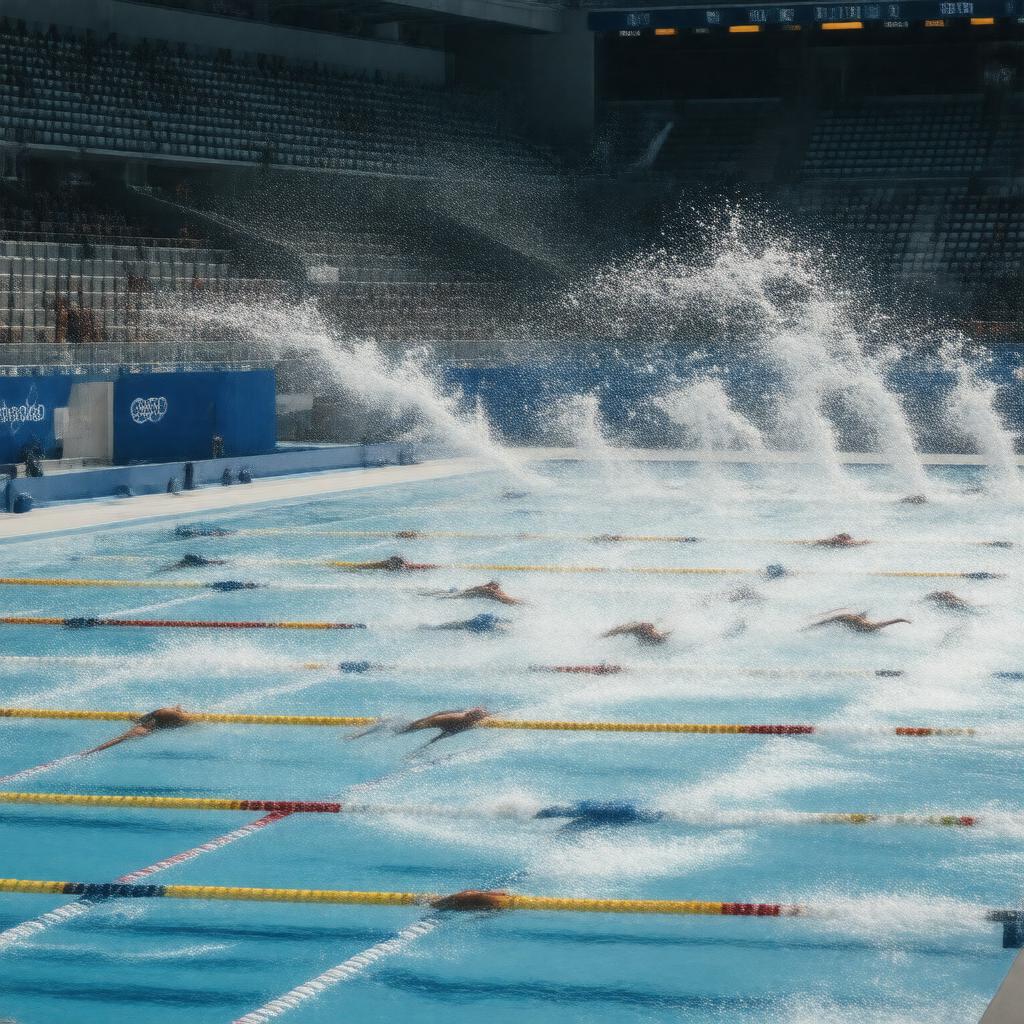 Click to view larger image AI-created image of 2012 London 200m freestyle