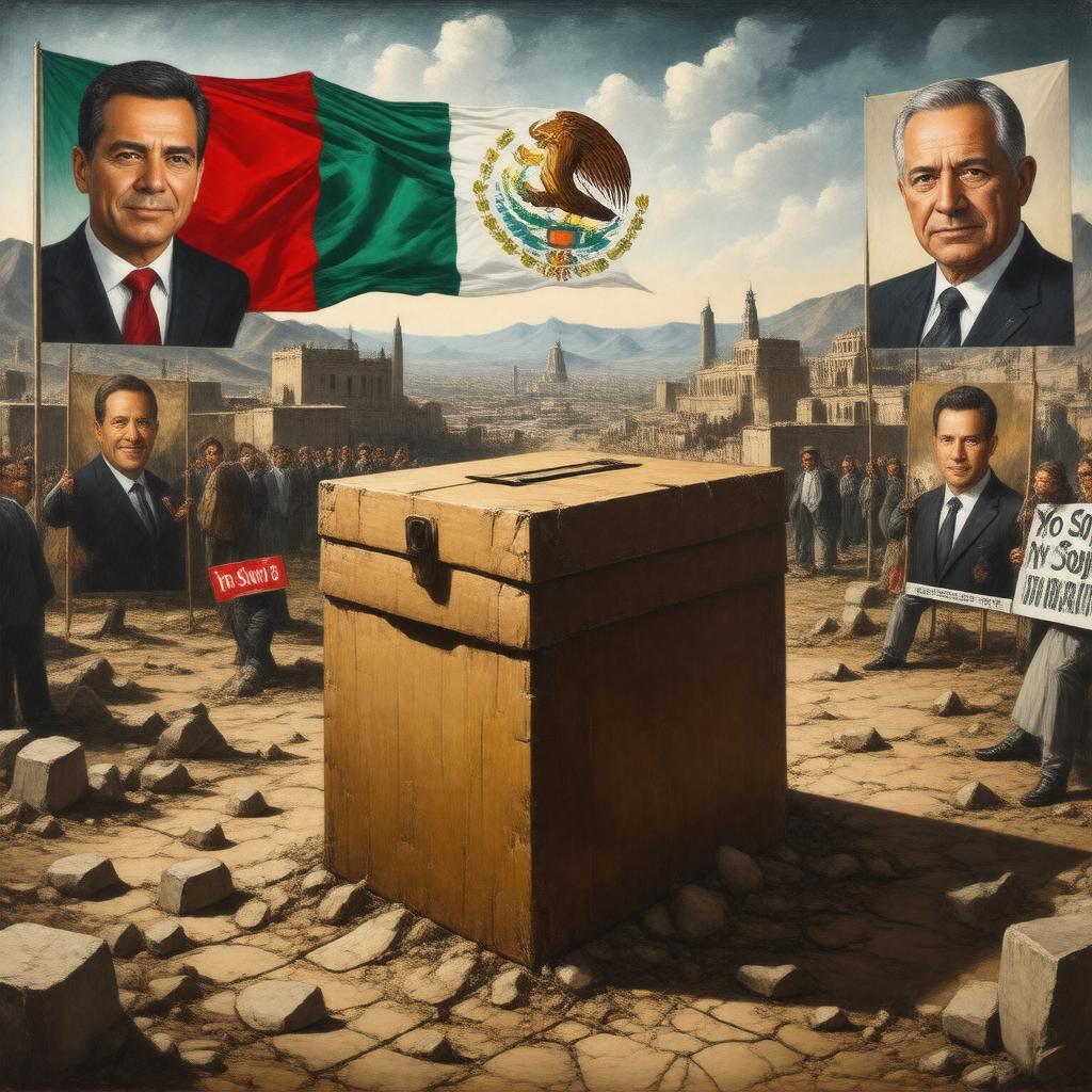 AI-created image of 2012 Mexican presidential election