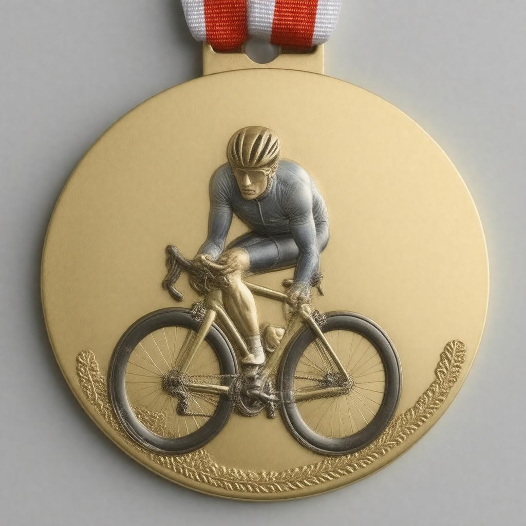 AI-created image of 2012 Olympic gold medal (time trial)