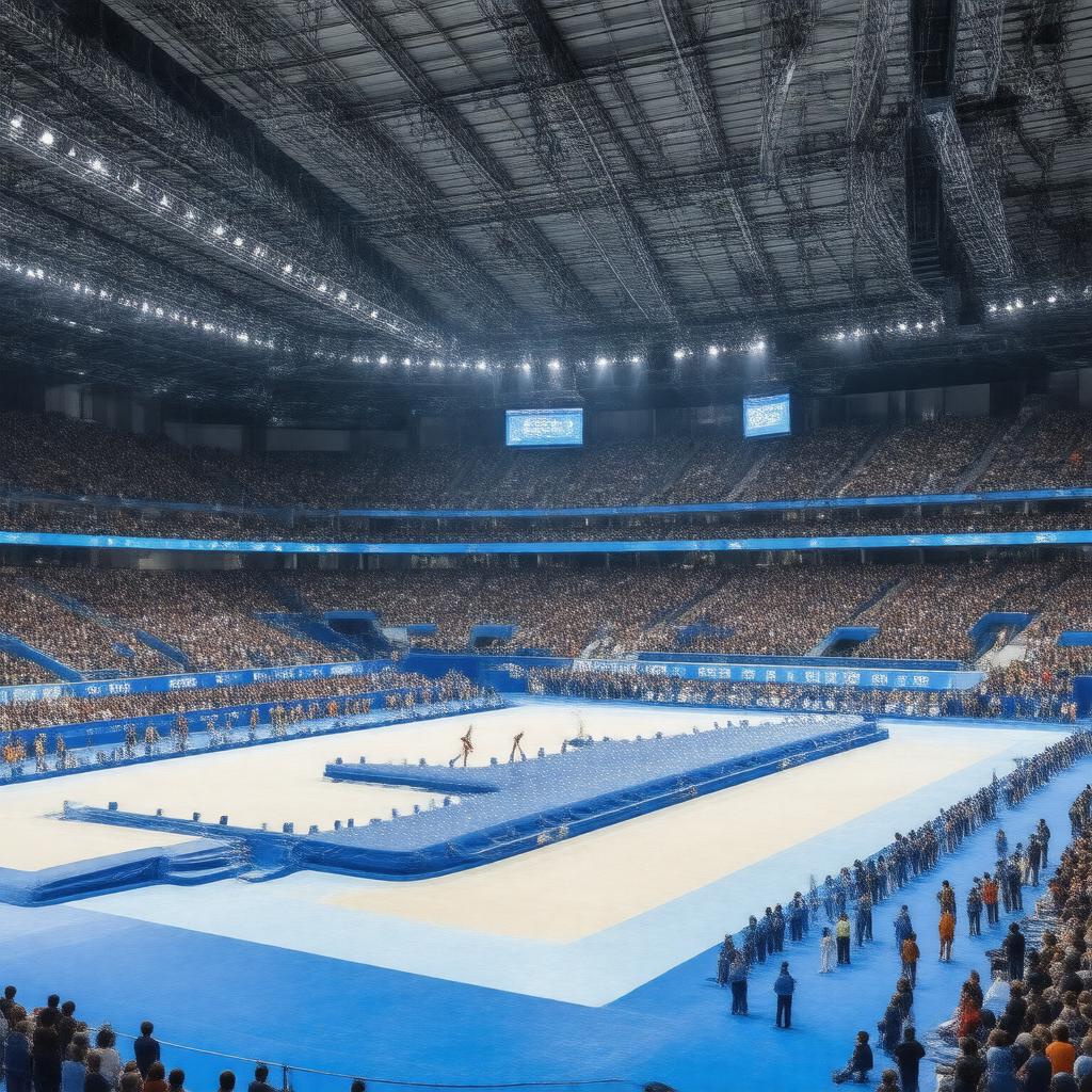 AI-created image of 2012 Summer Olympics gymnastics