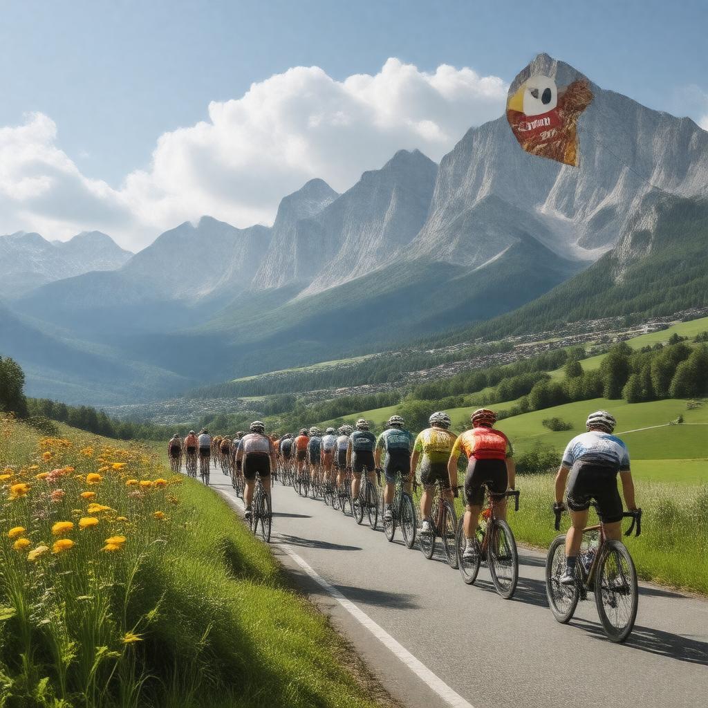 AI-created image of 2012 Tour de France