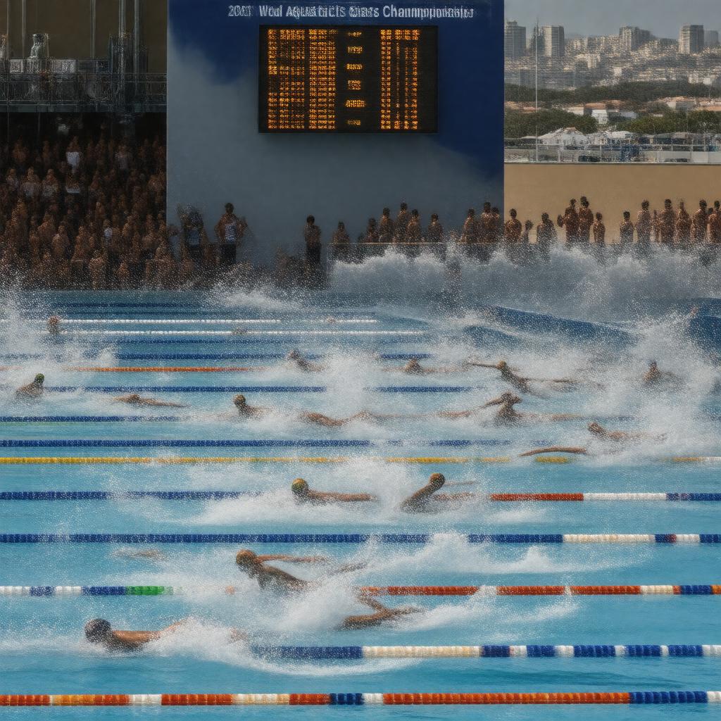Click to view larger image AI-created image of 2013 Barcelona 800m freestyle