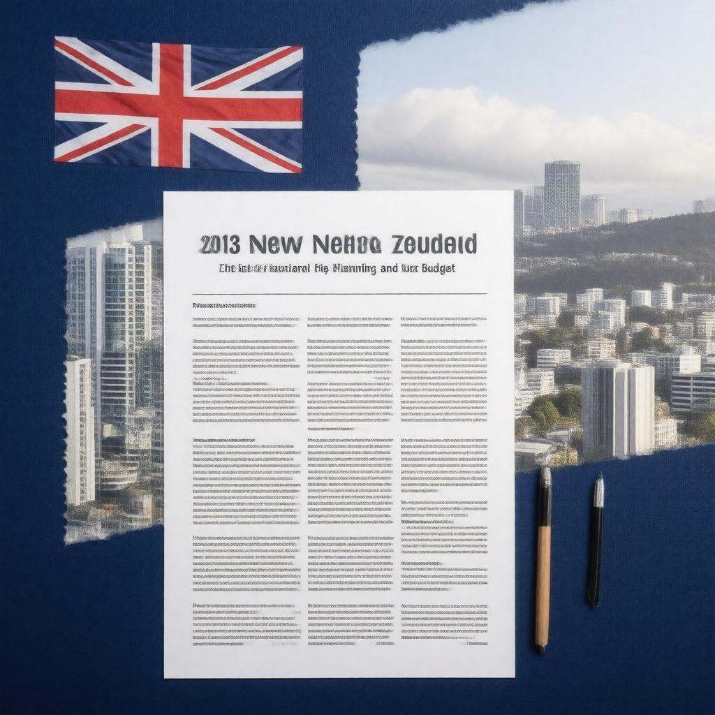 AI-created image of 2013 New Zealand budget