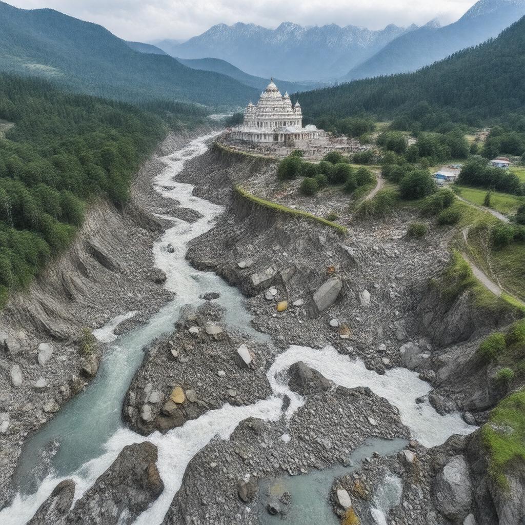 AI-created image of 2013 North India floods