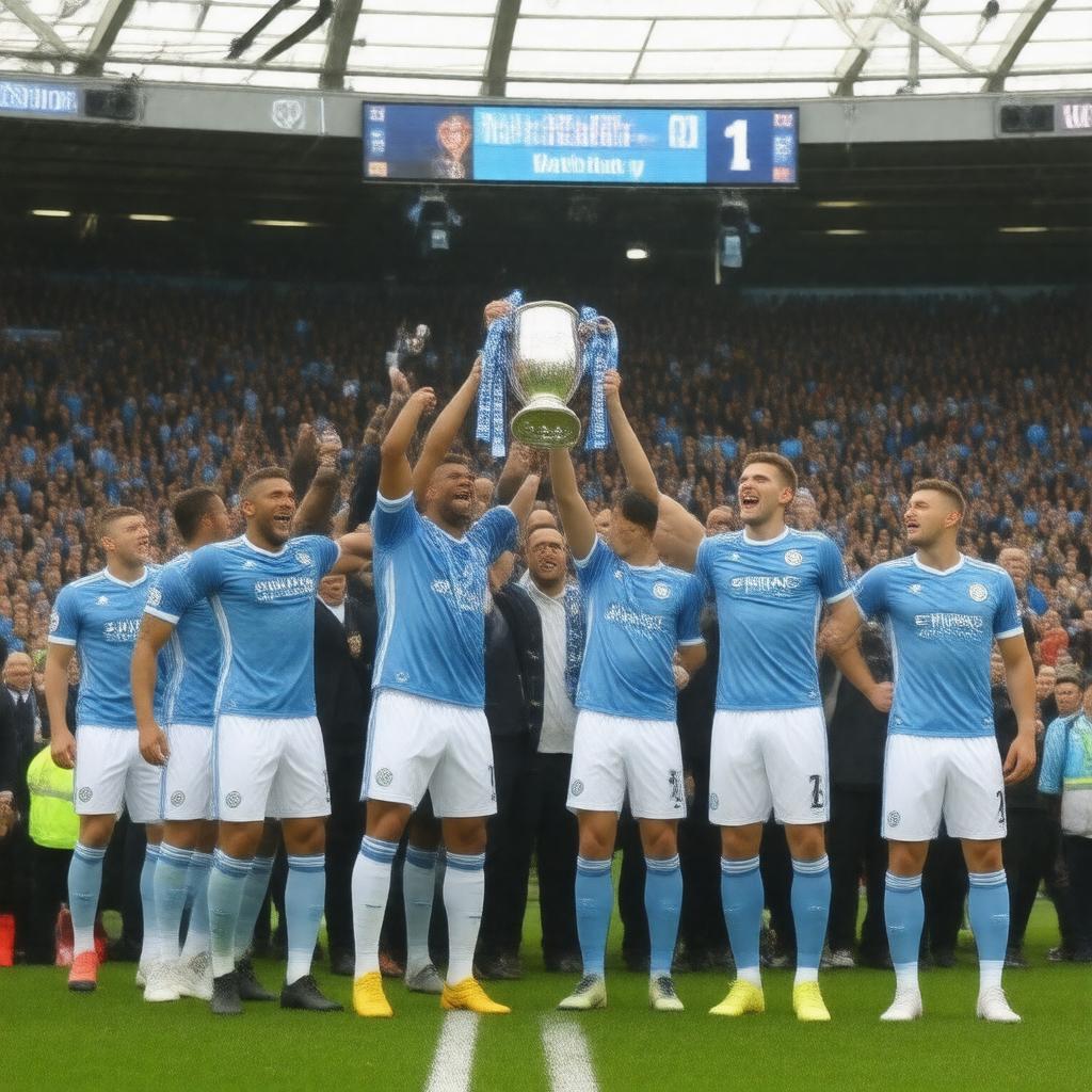 AI-created image of 2013 Wigan Athletic vs Manchester City