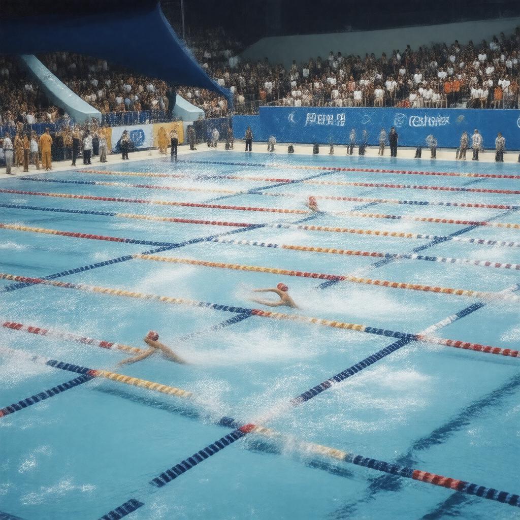 Click to view larger image AI-created image of 2014 Incheon 200m freestyle