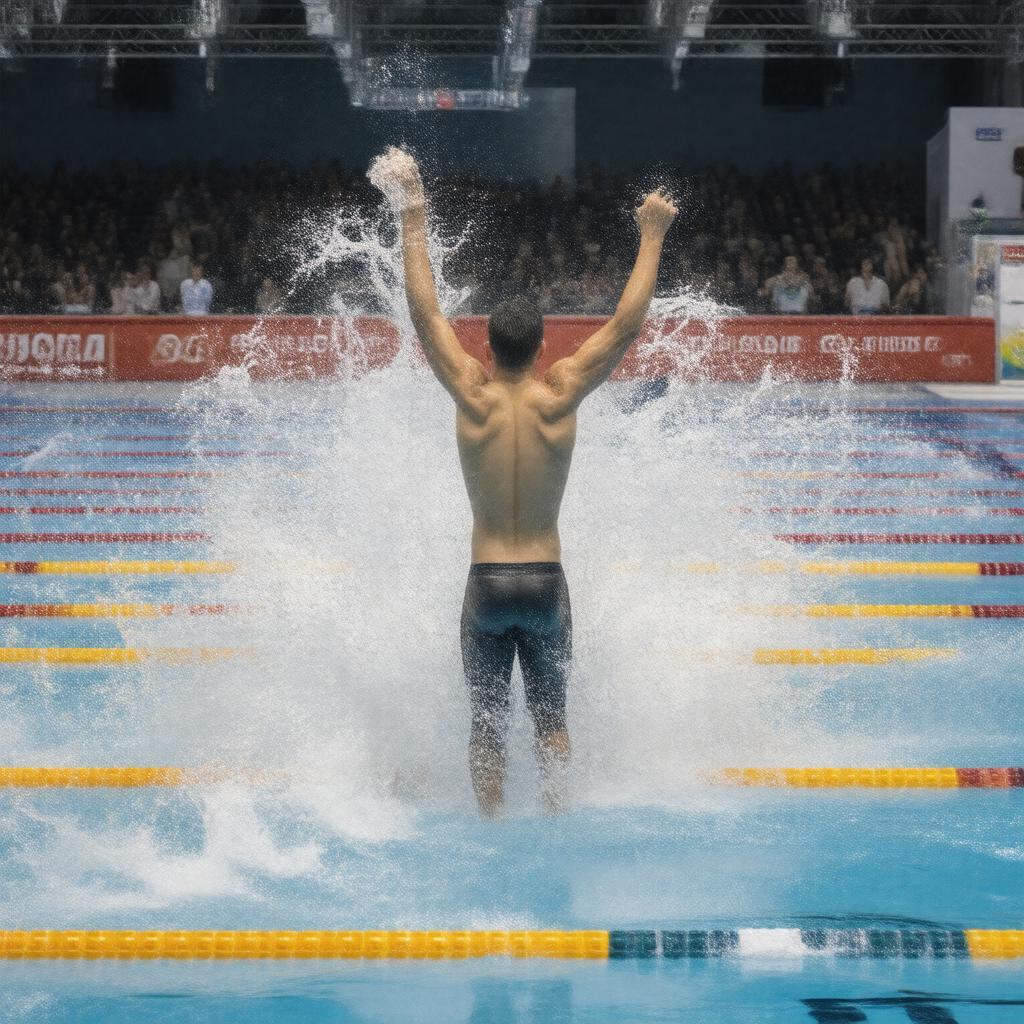 AI-created image of 2015 Kazan 400m freestyle