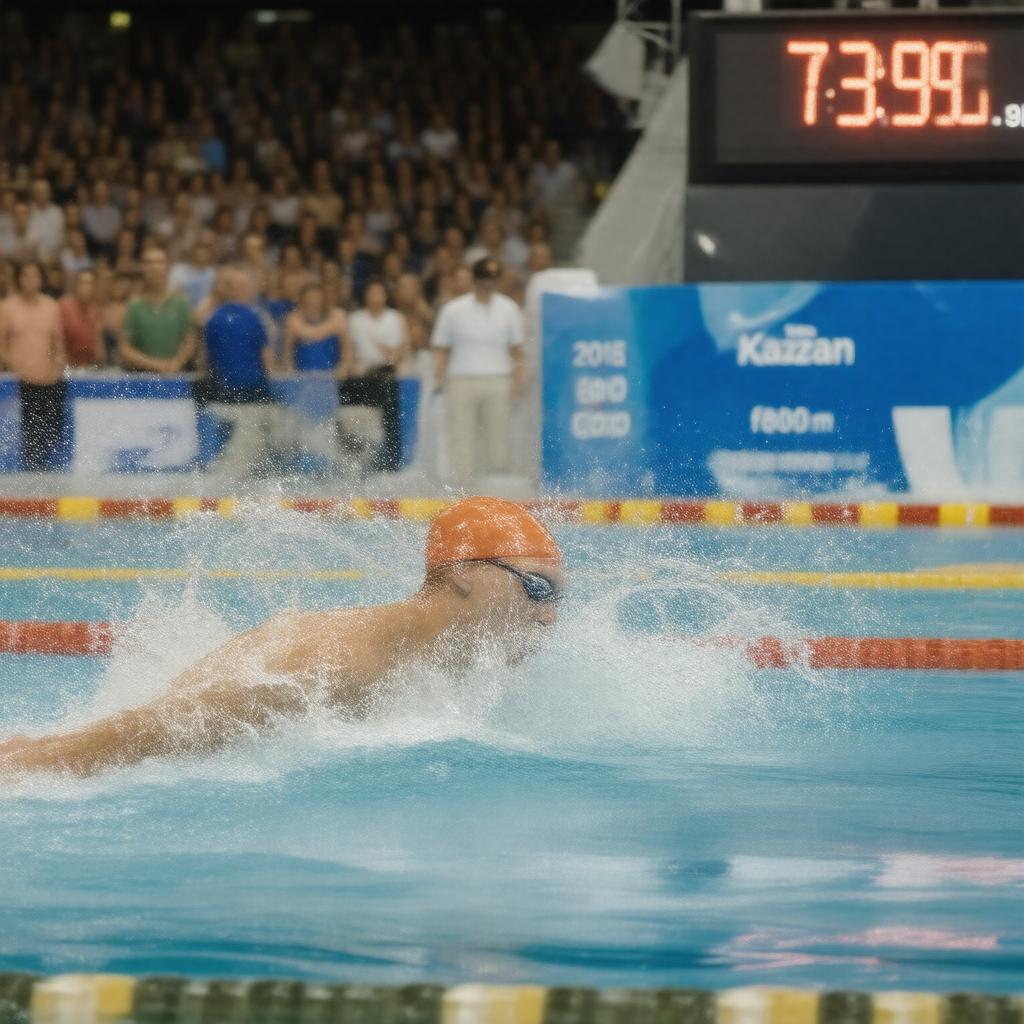 AI-created image of 2015 Kazan 800m freestyle