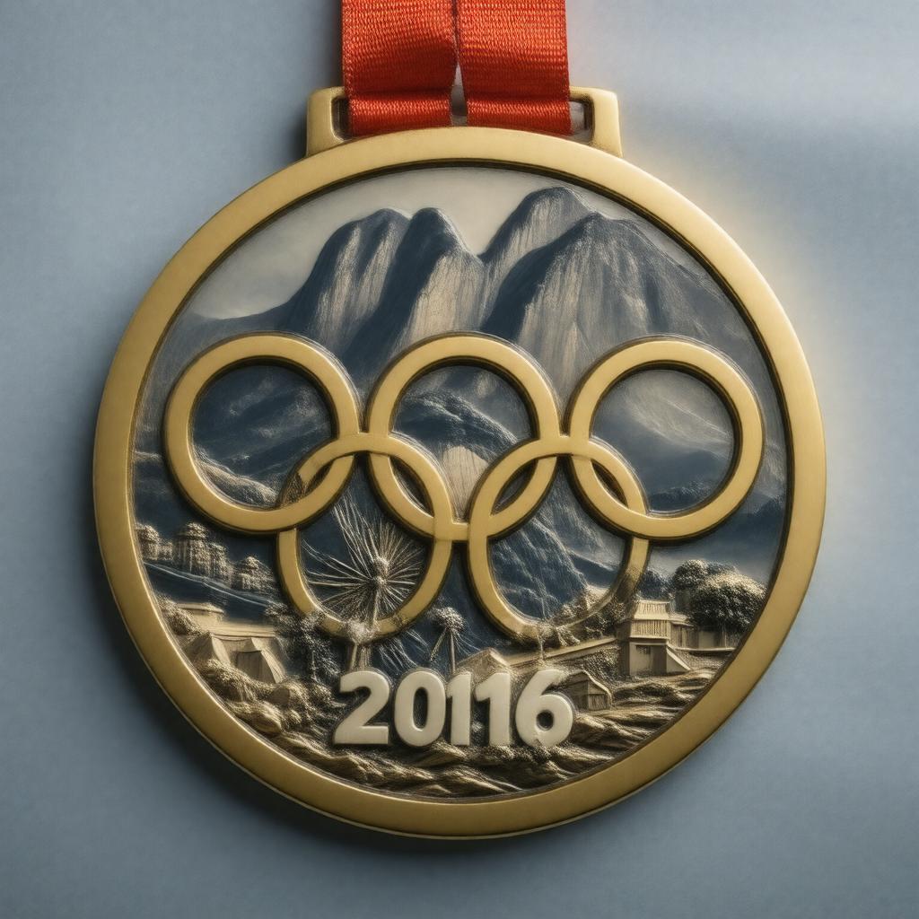 AI-created image of 2016 Olympic gold medal (team pursuit)