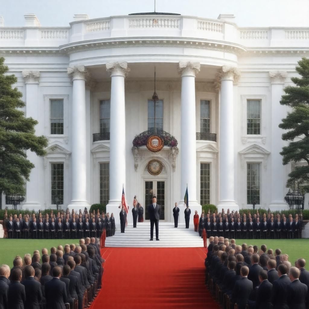 AI-created image of 2016 state visit to the United States