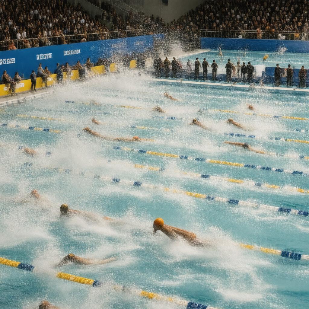 Click to view larger image AI-created image of 2017 Budapest 200m freestyle