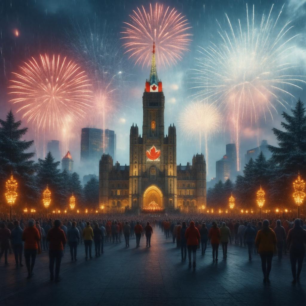 AI-created image of 2017 Canada 150 celebrations
