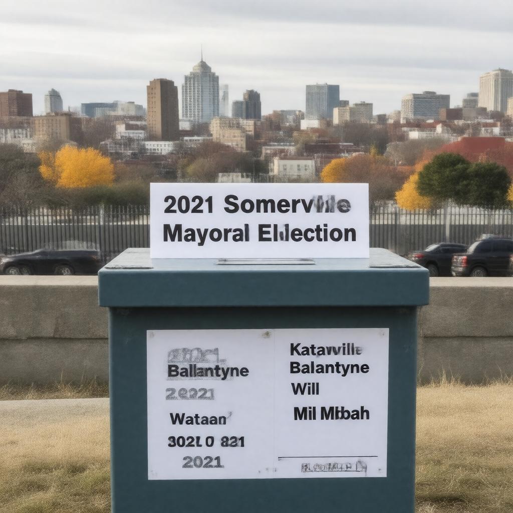 Click to view larger image AI-created image of 2021 Somerville mayoral election