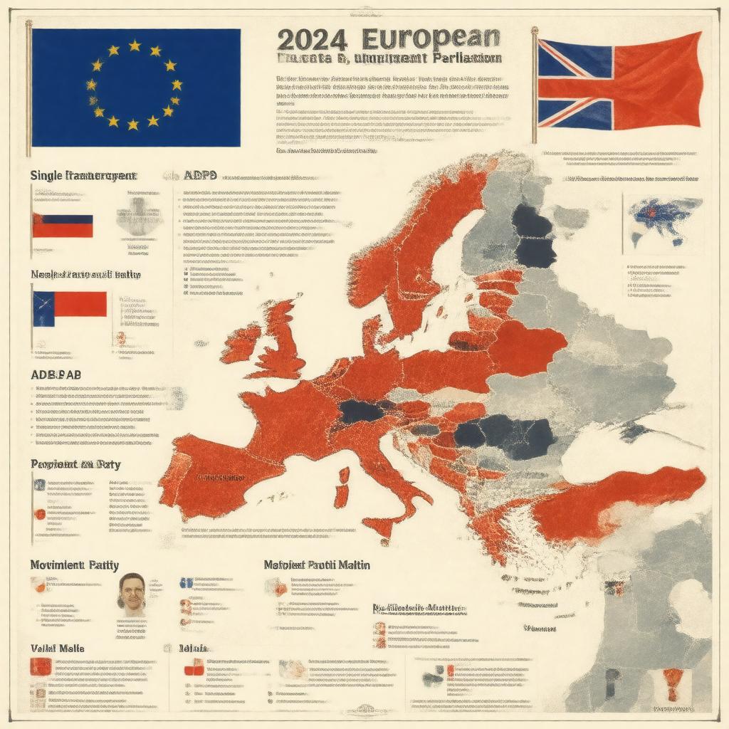 AI-created image of 2024 European Parliament election in Malta