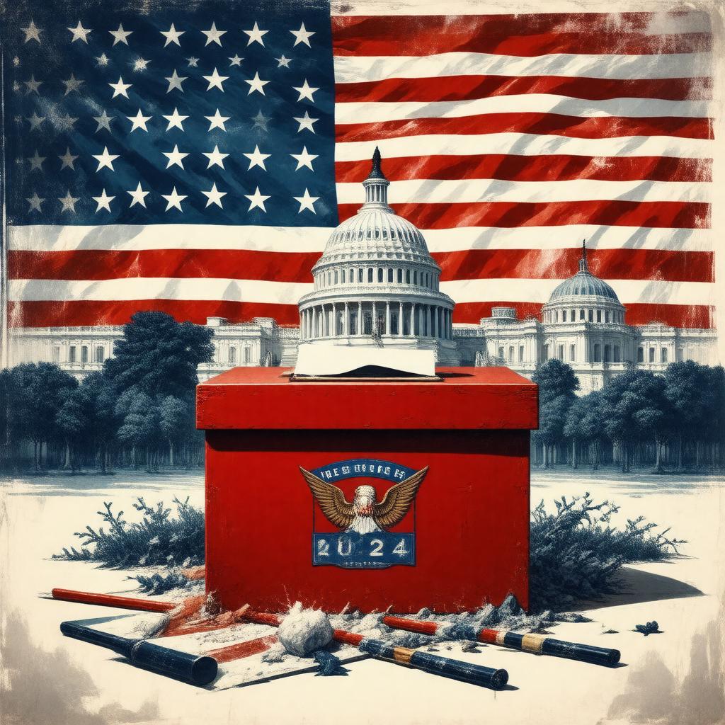Click to view larger image AI-created image of 2024 United States presidential election