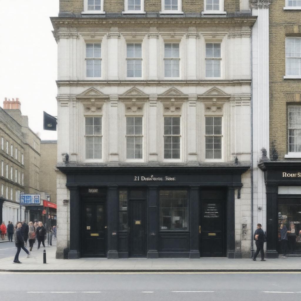 AI-created image of 21 Dean Street, London W1D 3NE