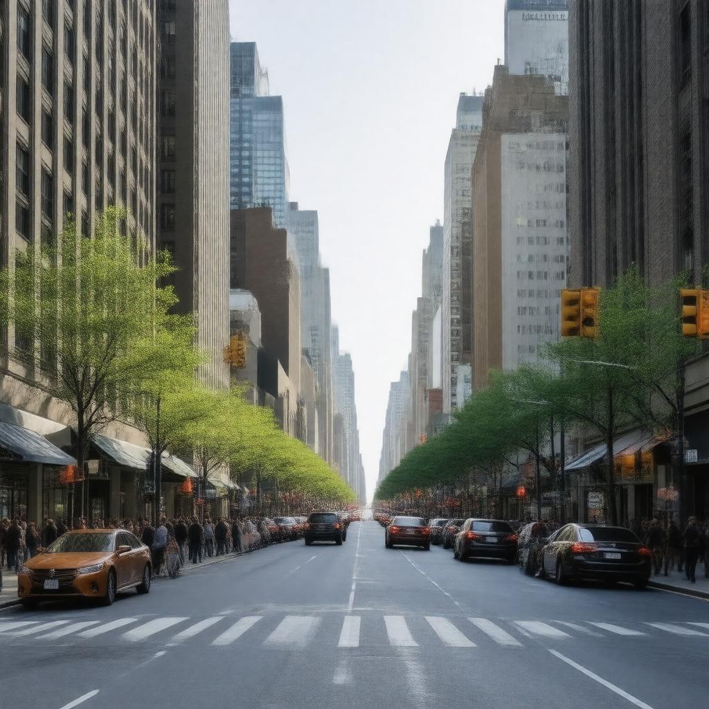 AI-created image of 21st Street