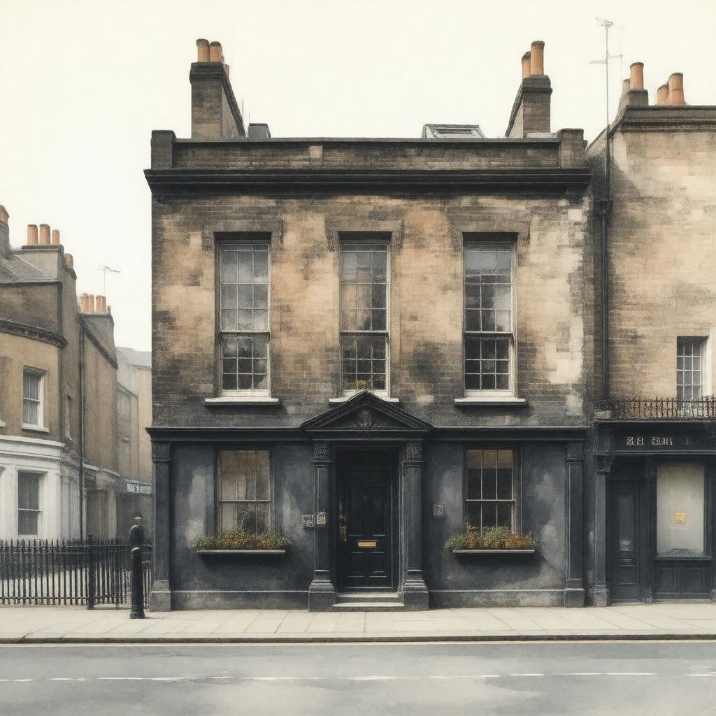 Click to view larger image AI-created image of 221B Baker Street, London