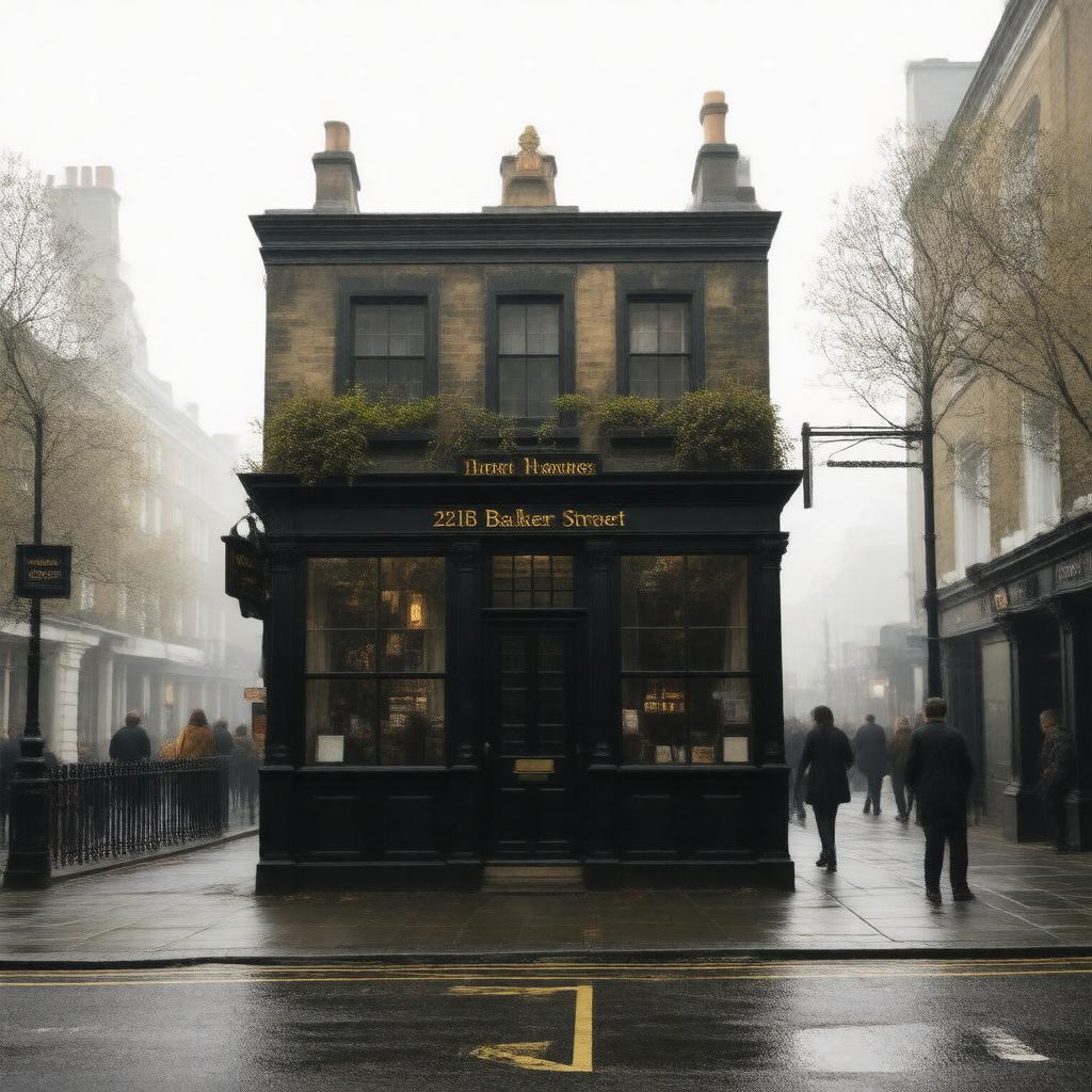 AI-created image of 221B Baker Street, London NW1 6XE, England