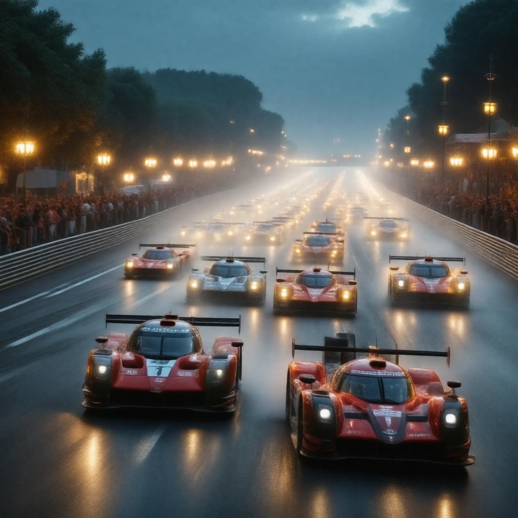 AI-created image of 24 Hours of Le Mans