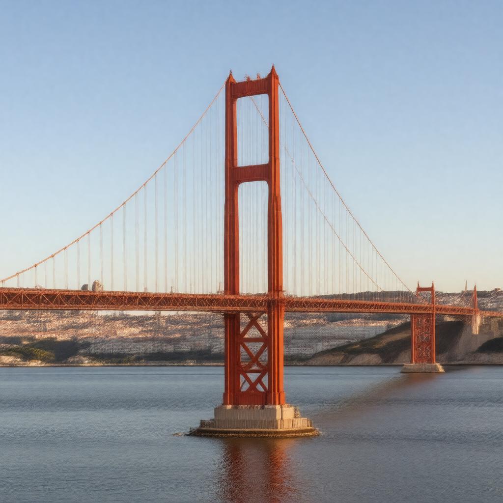 AI-created image of 25 de Abril Bridge