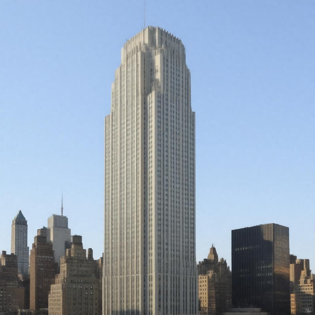 AI-created image of 30 Rockefeller Plaza