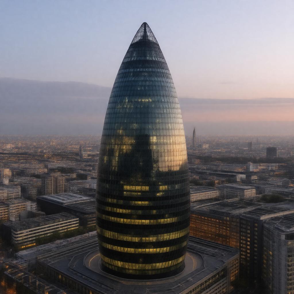 AI-created image of 30 St Mary Axe