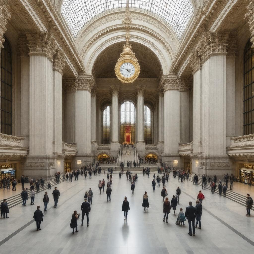 AI-created image of 30th Street Station (Philadelphia)