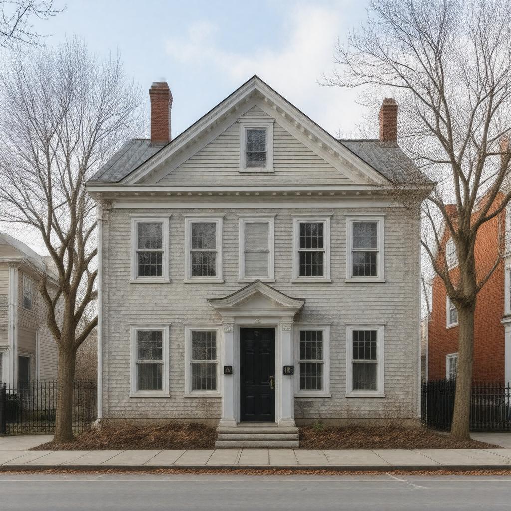 AI-created image of 33 William Street, New Bedford